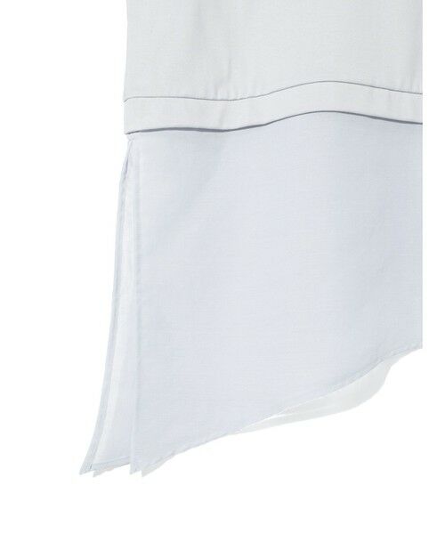 MIDIUMISOLID / ミディウミソリッド カットソー | MIDIUMISOLID for Ladies シアーミックスファブリックTシャツ | 詳細12