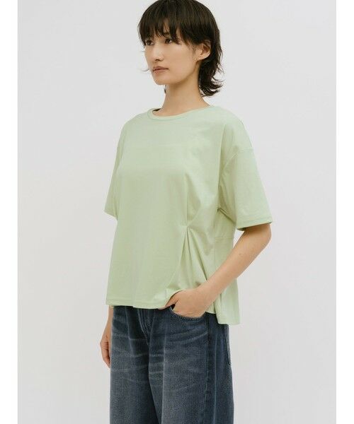 MIDIUMISOLID / ミディウミソリッド カットソー | MIDIUMISOLID for Ladies ウエストタックスムースカットソー | 詳細4