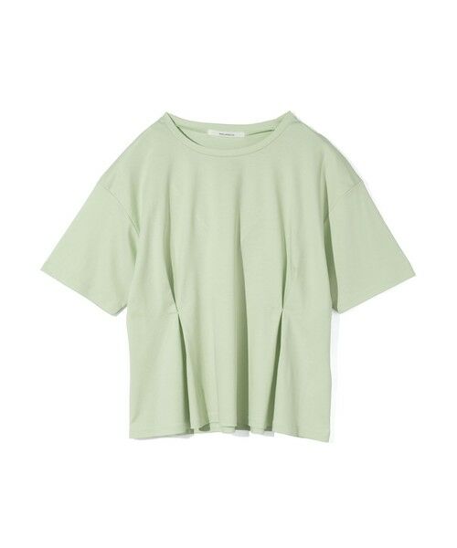 MIDIUMISOLID / ミディウミソリッド カットソー | MIDIUMISOLID for Ladies ウエストタックスムースカットソー（グリーン(color22)）