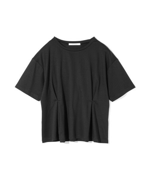 MIDIUMISOLID / ミディウミソリッド カットソー | MIDIUMISOLID for Ladies ウエストタックスムースカットソー（ブラック(color99)）