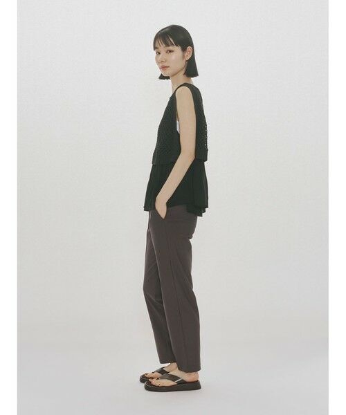 MIDIUMISOLID / ミディウミソリッド ベスト | MIDIUMISOLID for Ladies メッシュニットプリーツベスト | 詳細9