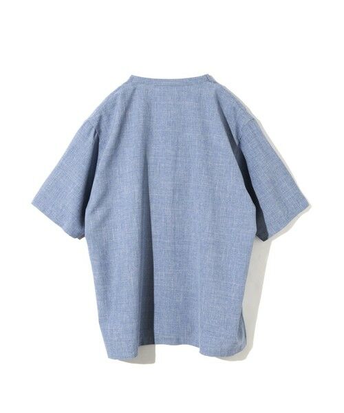 MIDIUMISOLID / ミディウミソリッド シャツ・ブラウス | MIDIUMISOLID for Ladies ノーカラードローストリングシャツ | 詳細10