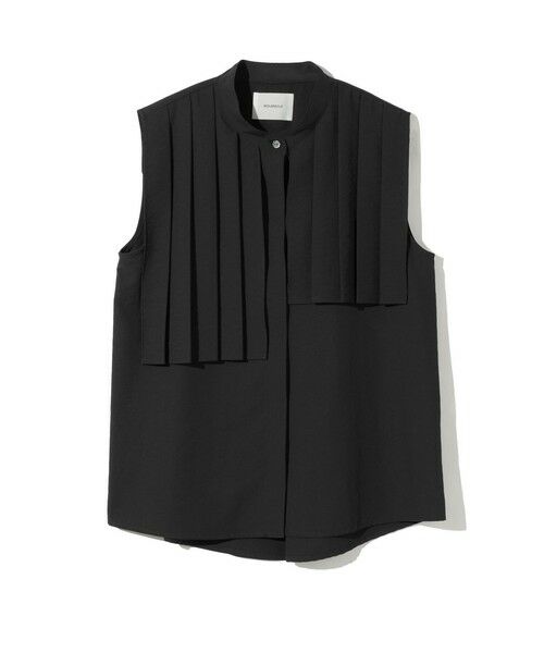 MIDIUMISOLID / ミディウミソリッド シャツ・ブラウス | MIDIUMISOLID for Ladies ノースリーブアシンメトリープリーツシャツ | 詳細7