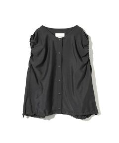 MIDIUMISOLID / ミディウミソリッド ベスト | MIDIUMISOLID for Ladies ポプリンボリュームベスト