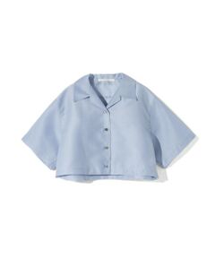 MIDIUMISOLID / ミディウミソリッド シャツ・ブラウス | MIDIUMISOLID for Ladies シアーオープンカラーシャツ