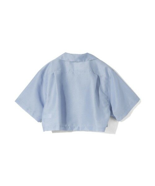 MIDIUMISOLID / ミディウミソリッド シャツ・ブラウス | MIDIUMISOLID for Ladies シアーオープンカラーシャツ | 詳細4