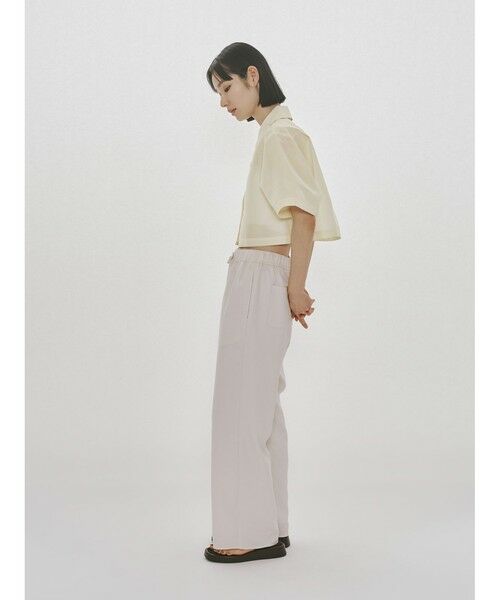 MIDIUMISOLID / ミディウミソリッド シャツ・ブラウス | MIDIUMISOLID for Ladies シアーオープンカラーシャツ | 詳細13