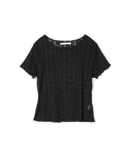 MIDIUMISOLID / ミディウミソリッド カットソー | MIDIUMISOLID for Ladies レースカットソー（ブラック(color99)）