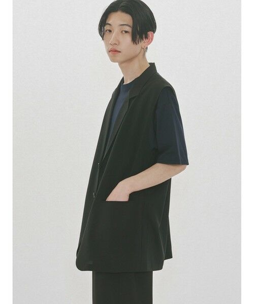 MIDIUMISOLID / ミディウミソリッド ベスト | MIDIUMISOLID Men’s リラックスベスト | 詳細1