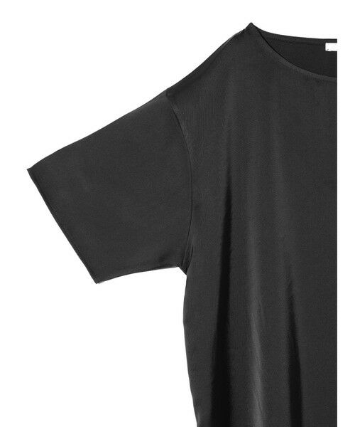 MIDIUMISOLID / ミディウミソリッド Tシャツ | MIDIUMISOLID for Ladies Tシャツライクサテンブラウス | 詳細4