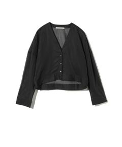 MIDIUMISOLID / ミディウミソリッド カーディガン・ボレロ | MIDIUMISOLID for Ladies シアーボイルVネックカーディガン