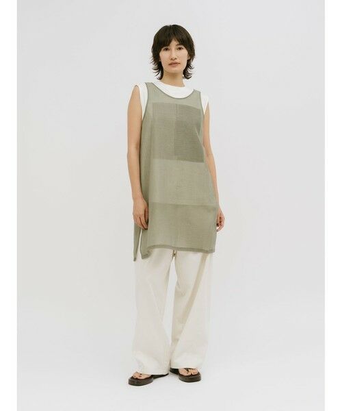 MIDIUMISOLID / ミディウミソリッド カットソー | MIDIUMISOLID for Ladies フォグフォイルノースリーブトップス | 詳細10