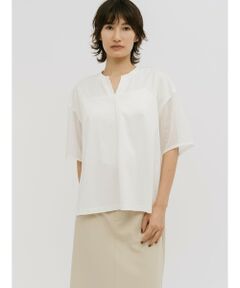 MIDIUMISOLID / ミディウミソリッド カットソー | MIDIUMISOLID for Ladies シアースリーブスキッパープルオーバー