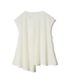 MIDIUMISOLID / ミディウミソリッド カットソー | MIDIUMISOLID for Ladies ドレープツイストノースリーブ