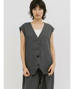 MIDIUMISOLID / ミディウミソリッド ベスト | MIDIUMISOLID for Ladies コクーンフォームベスト