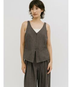 MIDIUMISOLID / ミディウミソリッド ベスト | MIDIUMISOLID for Ladies ビスチェライクジレ