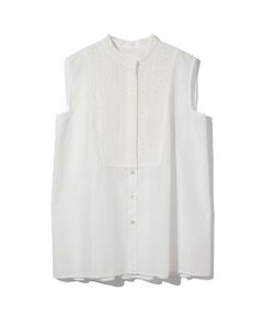 MIDIUMISOLID / ミディウミソリッド シャツ・ブラウス | MIDIUMISOLID for Ladies レース付きワイドシャツ