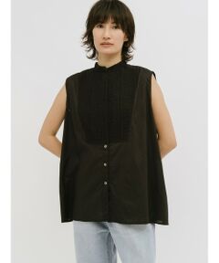 MIDIUMISOLID / ミディウミソリッド シャツ・ブラウス | MIDIUMISOLID for Ladies レース付きワイドシャツ