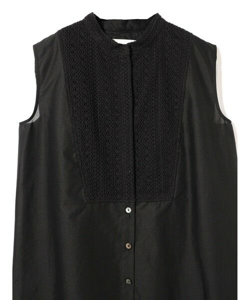 MIDIUMISOLID / ミディウミソリッド シャツ・ブラウス | MIDIUMISOLID for Ladies レース付きワイドシャツ | 詳細11