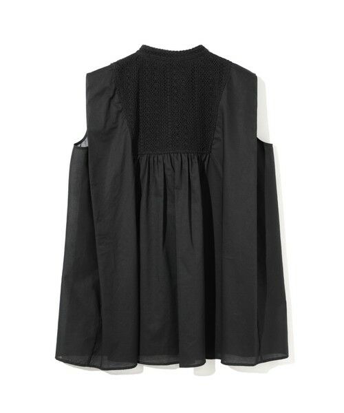 MIDIUMISOLID / ミディウミソリッド シャツ・ブラウス | MIDIUMISOLID for Ladies レース付きワイドシャツ | 詳細14