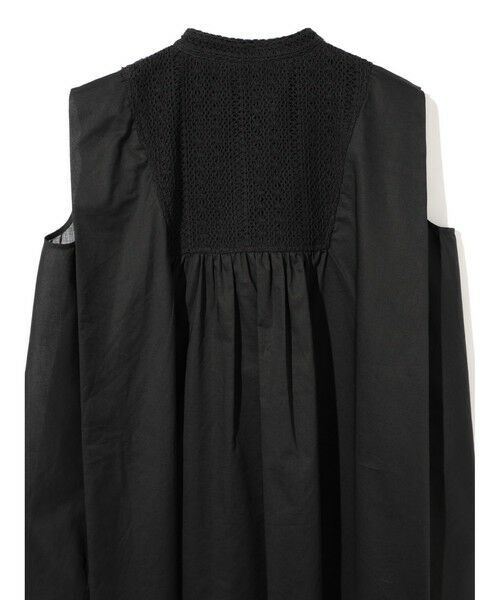 MIDIUMISOLID / ミディウミソリッド シャツ・ブラウス | MIDIUMISOLID for Ladies レース付きワイドシャツ | 詳細15