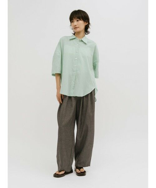 MIDIUMISOLID / ミディウミソリッド その他パンツ | MIDIUMISOLID for Ladies タックカーブバレルパンツ | 詳細12