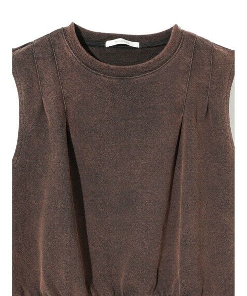 MIDIUMISOLID / ミディウミソリッド カットソー | MIDIUMISOLID for Ladies ピグメントタックノースリーブプルオーバー | 詳細11