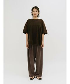 MIDIUMISOLID / ミディウミソリッド その他パンツ | MIDIUMISOLID for Ladies ピグメントタックカーブパンツ
