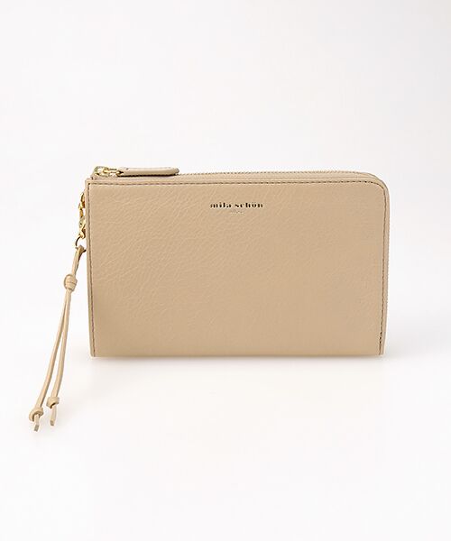 mila schon/ミラ・ショーン マーレ コンパクト長財布 ベージュ フリー mila schon/ミラ・ショーン マーレ コンパクト長財布 ベージュ フリー