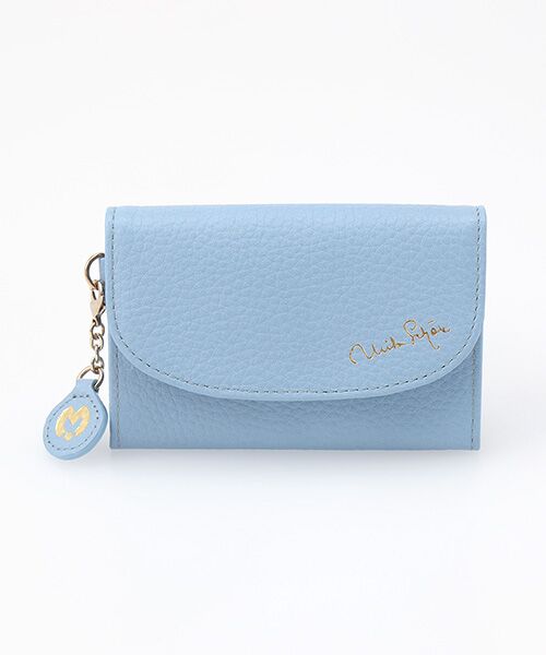 mila schon/ミラ・ショーン メローディア 名刺入れ サックス フリー mila schon/ミラ・ショーン メローディア 名刺入れ サックス フリー