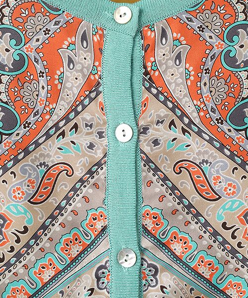 MIMO MODA / ミモモーダ カーディガン・ボレロ | 【イタリア素材】【日本製】G.BINDAパネルプリント　カーディガン | 詳細5