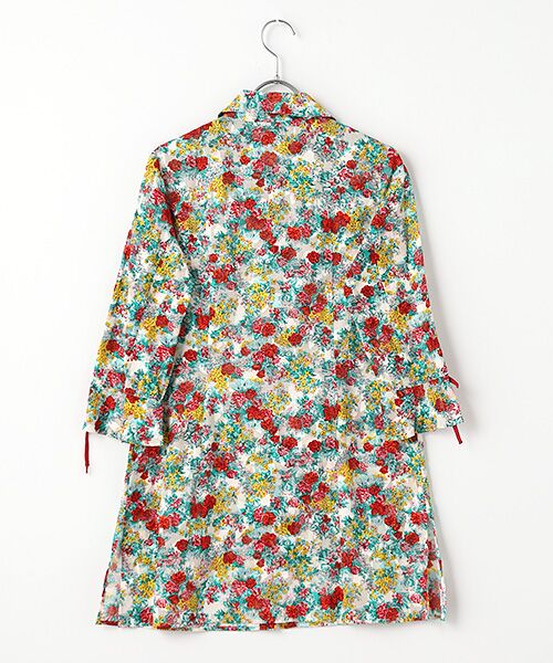 MIMO MODA / ミモモーダ その他トップス | 【日本製】【コットン100%】花柄プリント　ロングブラウス | 詳細1