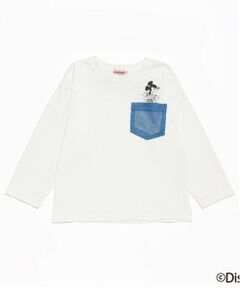 minimal / ミニマル Tシャツ | 【Disney】 胸ポケットつき長袖Tシャツ