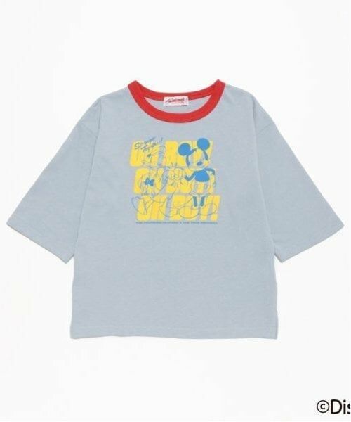 minimal / ミニマル Tシャツ | 【Disney】 リンガー７分袖Tシャツ（ライト グレー）