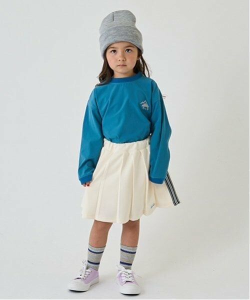 minimal / ミニマル ショート・ハーフ・半端丈パンツ | 【the FOX】サイドラインプリーツスカート（オフ ホワイト）