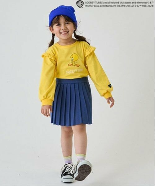 minimal / ミニマル ミニ・ひざ丈スカート | 【マシンウォッシャブル】プリーツニットスカート（インク ブルー）