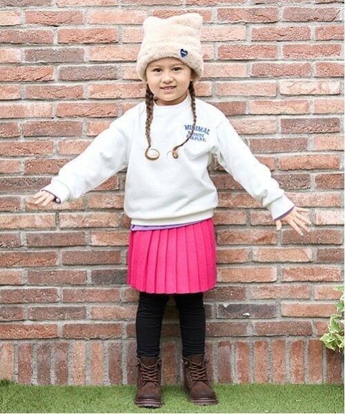 minimal / ミニマル ミニ・ひざ丈スカート | 【マシンウォッシャブル】プリーツニットスカート（マゼンダ）