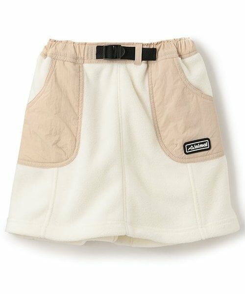 minimal / ミニマル ショート・ハーフ・半端丈パンツ | 【静電防止】フリースAラインスカート（オフ ホワイト）