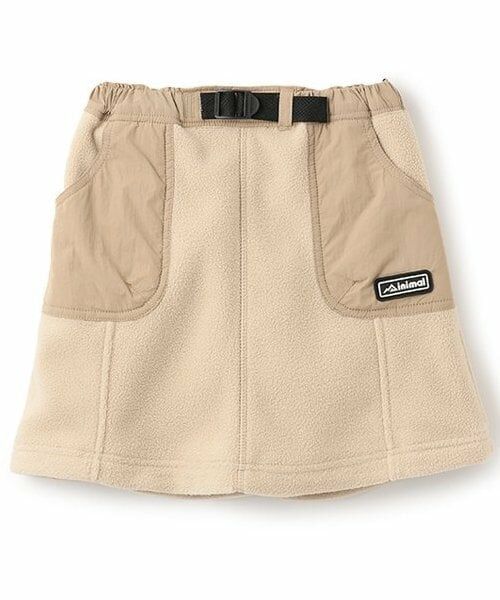 minimal / ミニマル ショート・ハーフ・半端丈パンツ | 【静電防止】フリースAラインスカート（ベージュ）