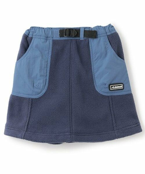 minimal / ミニマル ショート・ハーフ・半端丈パンツ | 【静電防止】フリースAラインスカート（ブルー）