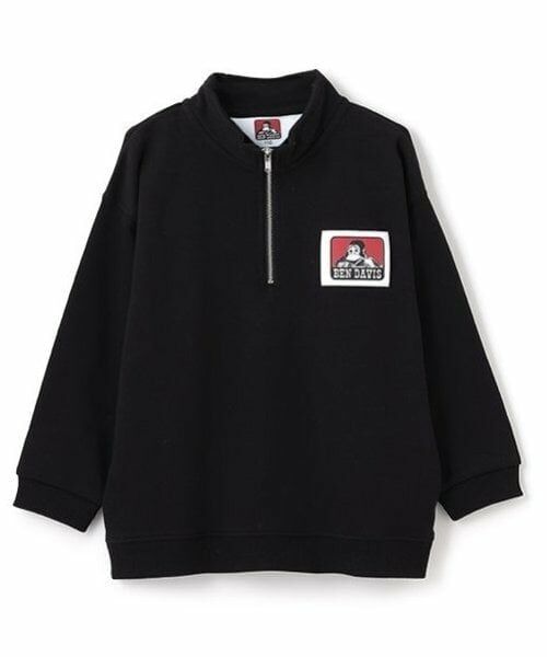 minimal / ミニマル スウェット | 【BEN DAVIS】ハーフジップ裏毛 PO（黒）