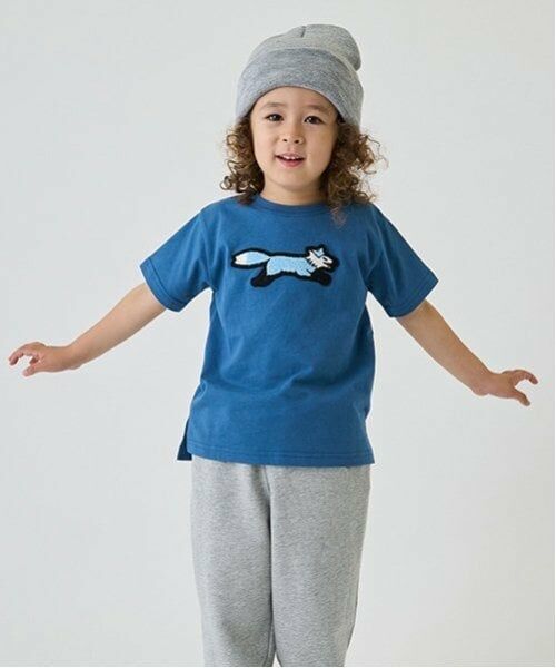 minimal / ミニマル Tシャツ | 【the FOX】【防汚加工】サガラワッペンTEE（インク ブルー）