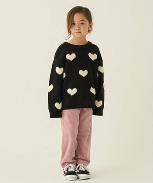 minimal / ミニマル ニット・セーター | 【マシンウォッシャブル】ハートジャガードプルオーバー | 詳細2