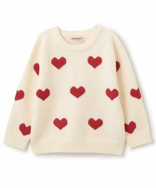 minimal / ミニマル ニット・セーター | 【マシンウォッシャブル】ハートジャガードプルオーバー | 詳細7