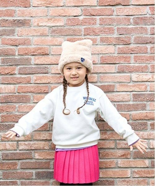 minimal / ミニマル スウェット | 【防汚加工】刺しゅう裏毛プルオーバー（オフ ホワイト）