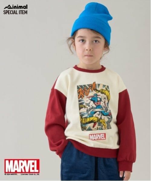 minimal / ミニマル スウェット | 【MARVEL】裏毛プルオーバー（赤）