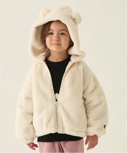 minimal / ミニマル ブルゾン | 【柔らか】ファーパーカブルゾン（アイボリー）