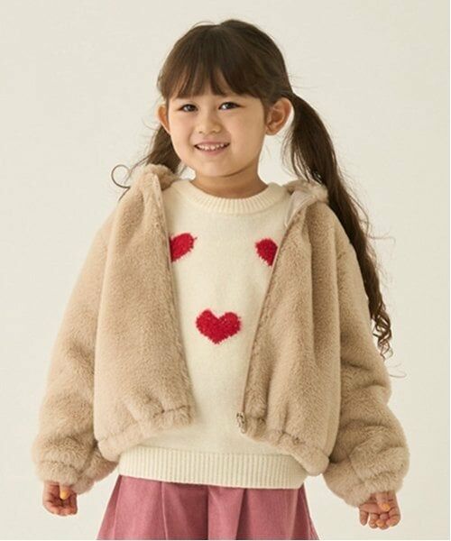 minimal / ミニマル ブルゾン | 【柔らか】ファーパーカブルゾン（ベージュ）