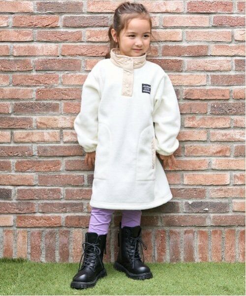 minimal / ミニマル ミニ丈・ひざ丈ワンピース | 【静電防止】フリースワンピース（生成）