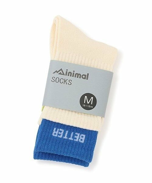 minimal / ミニマル ソックス | バイカラー13ソックス（白）